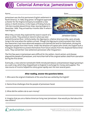 Colonial America: Jamestown