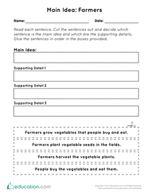Main Idea: Farmers