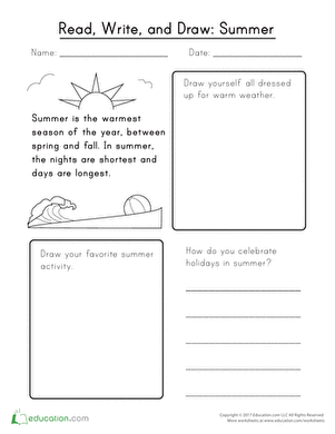 Read, Write, and Draw: Summer