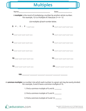Practice Multiples