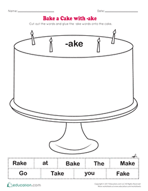 Bake a Cake with -ake!