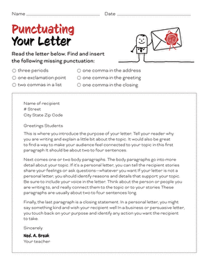 Punctuating Your Letter
