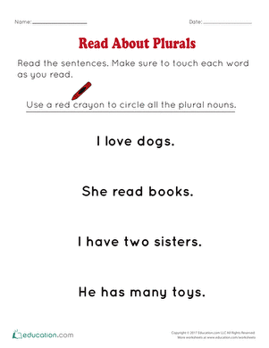 Read About Plurals