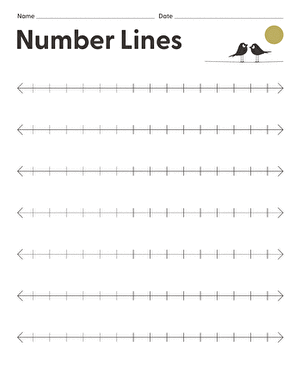 Blank Number Lines