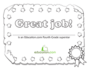 Fourth Grade Learning Certificate