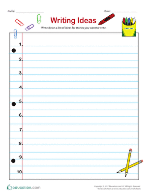 Writing Ideas