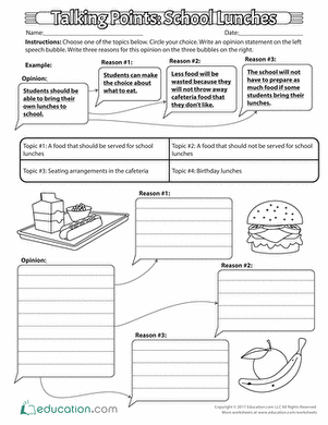 Talking Points: School Lunches