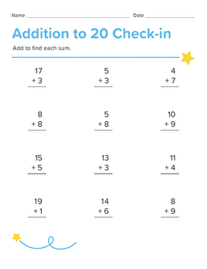 Addition to 20 Check-in