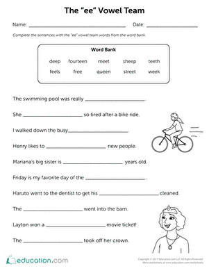 The "ee" Vowel Team