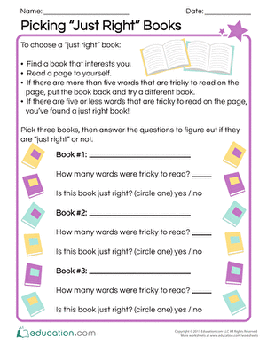 Picking "Just Right" Books