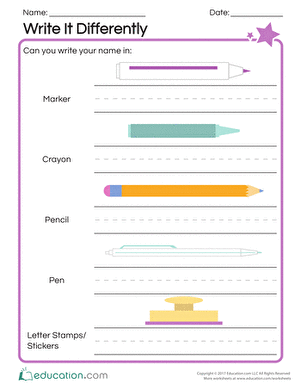Write It Differently