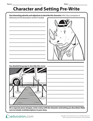 Character and Setting Pre-Write