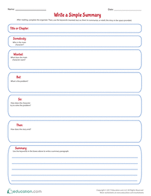 Write a Simple Summary