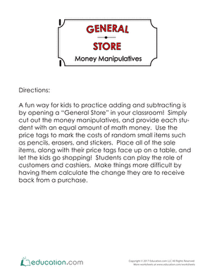Math Manipulatives: General Store