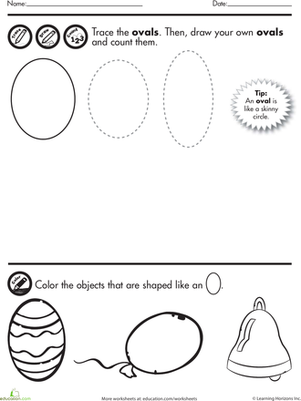 Trace and Draw: Ovals