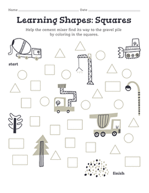 Learning Shapes: Squares