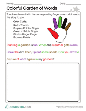 Colorful Garden of Words