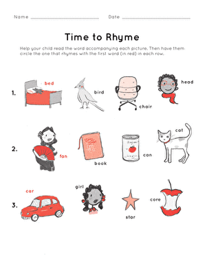 Time to Rhyme: Matching Rhymes #2