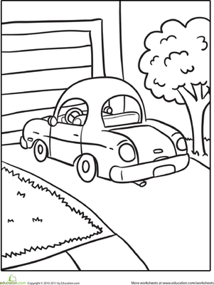 Transportation Coloring: Car