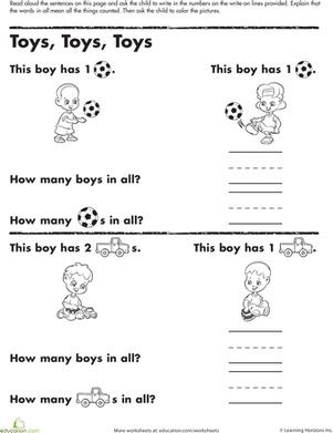 Counting Practice: Toys, Toys, Toys