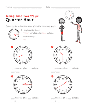 Telling Time: Quarter Hour