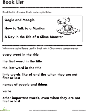 Learning Capitalization: Book Through It!