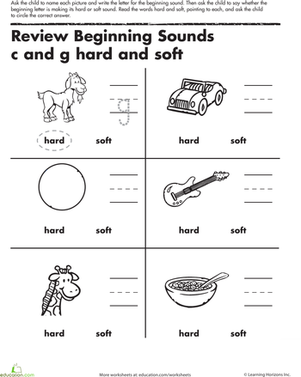 Review Beginning Sounds C and G