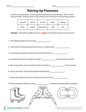 Pairing Up Pronouns