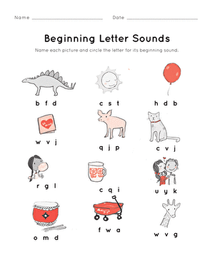 Beginning Letter Sounds