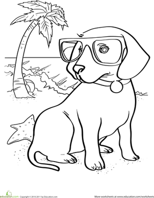 Puppy Coloring Page