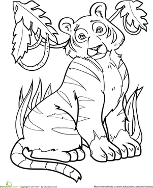 Tiger Coloring Page
