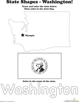Trace the Outline of Washington