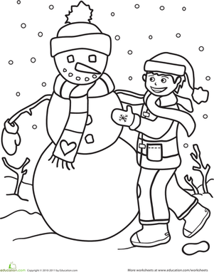 Color the Snowman