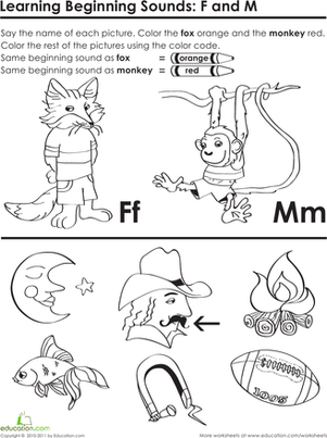 Beginning Sounds: F and M
