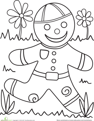 Color the Gingerbread Man