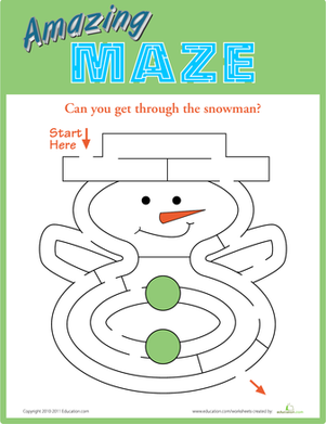 Snowman Maze