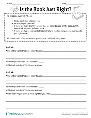 Is the Book Just Right?