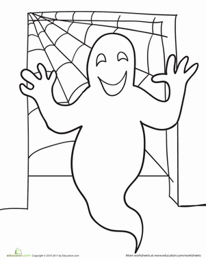 Ghost Coloring Page