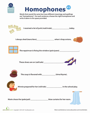 Homophone Help