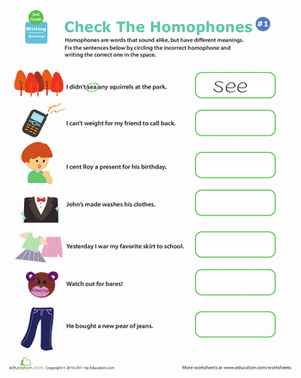 Homophone Hunt
