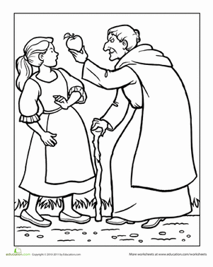 Snow White Coloring Page