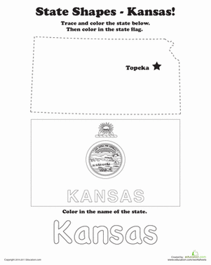 Trace the Outline of Kansas