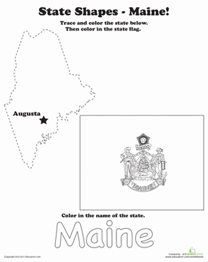Trace the Outline of Maine