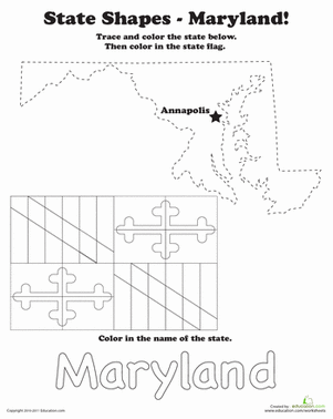 Trace the Outline of Maryland