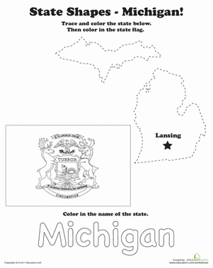 Trace the Outline of Michigan