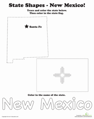 Trace the Outline of New Mexico