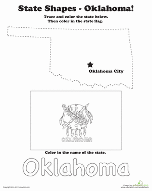 Trace the Outline of Oklahoma