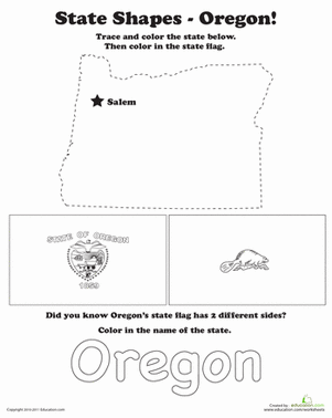 Trace the Outline of Oregon