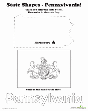 Trace the Outline of Pennsylvania