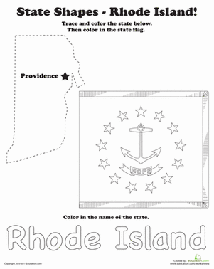 Trace the Outline of Rhode Island